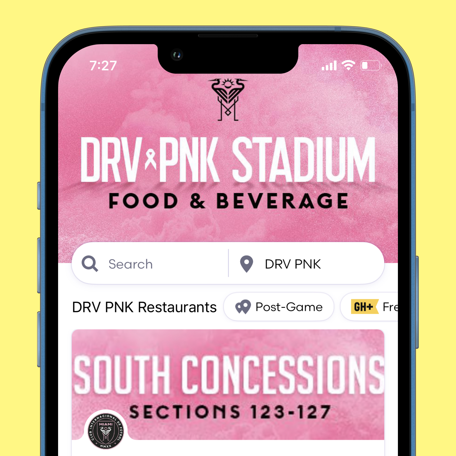 Grubhub and Inter Miami CF Partner to Bring Mobile Ordering and Pickup to DRV PNK Stadium