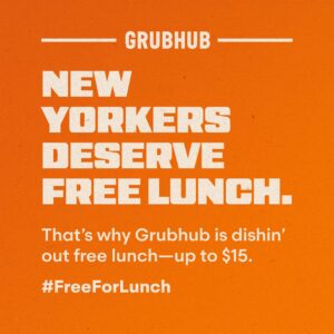Grubhub Free Lunch Announcement