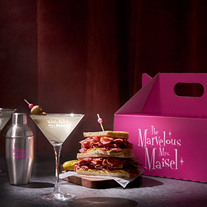 Grubhub Created a Pastrami-Inspired Martini So Diners Can Toast to the Series Finale of The Marvelous Mrs. Maisel on Prime Video